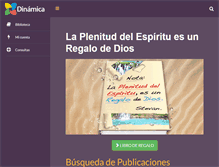 Tablet Screenshot of editorialdinamica.com